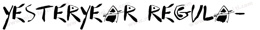 Yesteryear Regula字体转换
